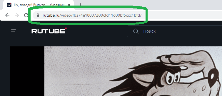 Где взять URL (ссылку) на видео в Rutube